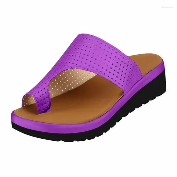 Pantofole Plus Size 42 43 Esterno Solido Donna Estate Sexy Casual Zeppe Sandali Tacco piattaforma Womans Sandles Slides Scarpe da spiaggia