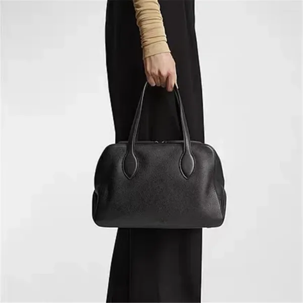 Seesäcke K Hai Bowlingtasche aus echtem Leder, luxuriöses Design, Handtaschen in Meisterqualität, Schwarz für Damen