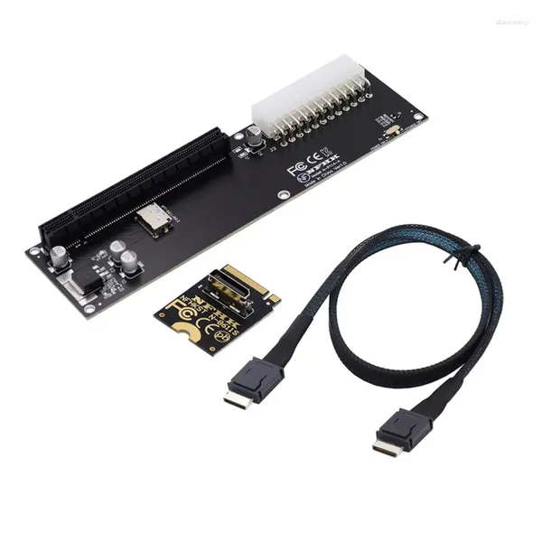 Computerkabel Zihan PCI-E 3.0 M-Key M.2 zu Oculink SFF-8612 SFF-8611 Host-Adapter für GPD WIN Max2 externe Grafikkarte SSD