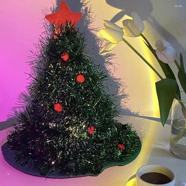 Beralar Yıl Dekorasyon Yıldız Hediyesi Çocuklar için Kumaş Ev Peluş Top Noel Şapka Ağacı Noel Süsler Dekor