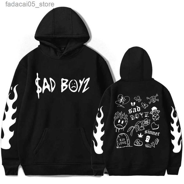 Herren Hoodies Sweatshirts Junior H Hoodie No Love Sad Boyz Tour Merch Hoodies Damen Herren Langarm Kapuzenpullover Mode Pullover Streetwear Q240129