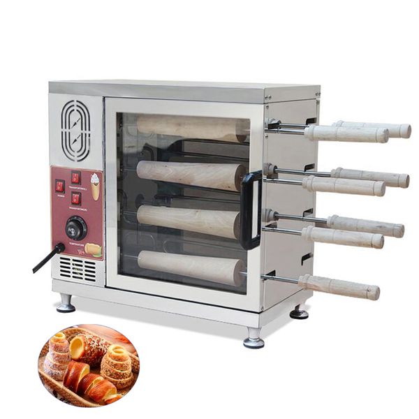 16 Rulli Macchina per il gelato Commerciale per panini Camino elettrico Forno per dolci Kurtos Kalacs Grill Roll Maker Machine