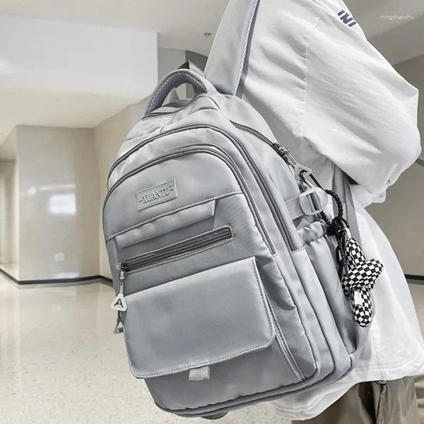 Backpack College Kitap Lady Travel Kawaii Moda Kız Çantası Erkekler Öğrenci Modaya Modaya Dönüştüren Kadın Naylon Kadın Harajuku Okulu