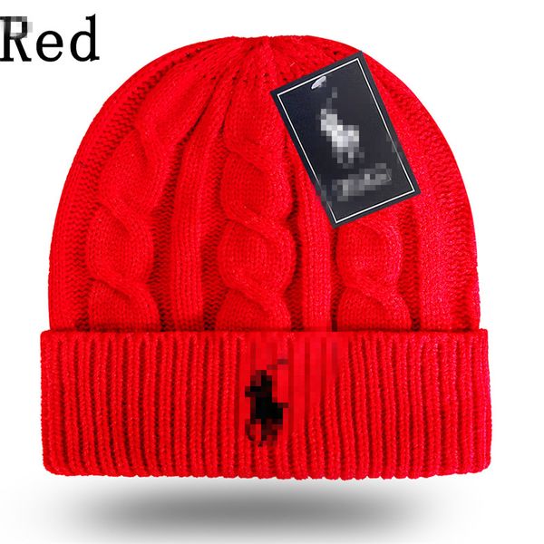Boa qualidade novo designer polo gorro unisex outono inverno gorros chapéu de malha para homens e mulheres chapéus clássicos esportes crânio bonés senhoras casual z11