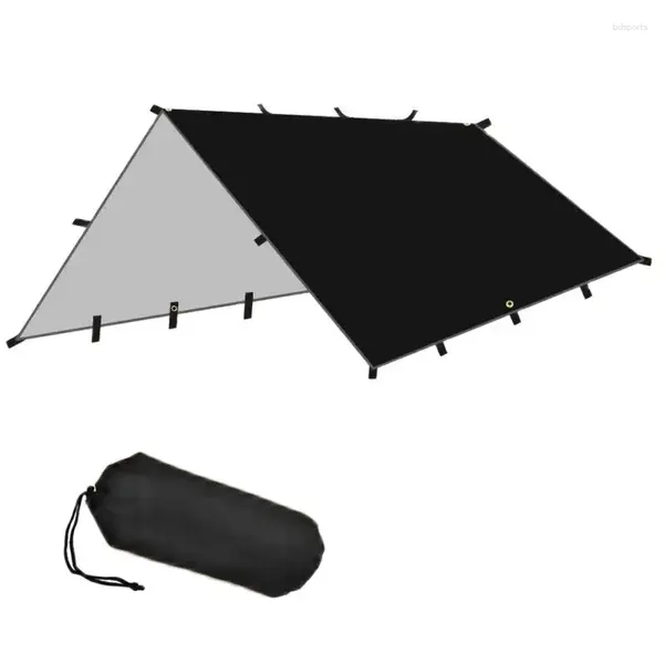 Tende e ripari Tenda da campeggio Tarp 4x4m/4x3m/3x3m Turista Picnic Sopravvivenza Riparo per il sole Ombra Canopy Spiaggia all'aperto Tendalino impermeabile Parasole