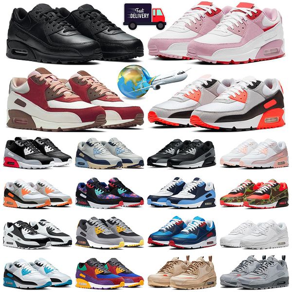 nike air max 90 airmax 90 90s utilidade sapatos triplas brancas pálido marfim homens plataforma ocasional treinadores desportivos