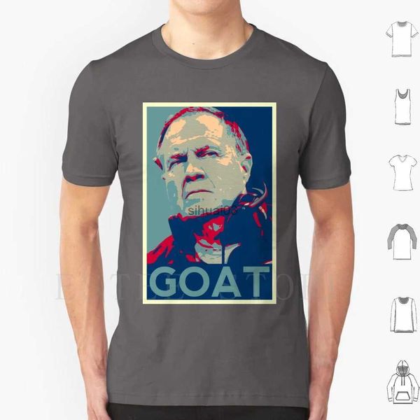 Herren T-Shirts Belichick Goat T-Shirt Druck Baumwolle Bill Belichick Goat Greatest Of All Once Upon A Time Football Badass Evil