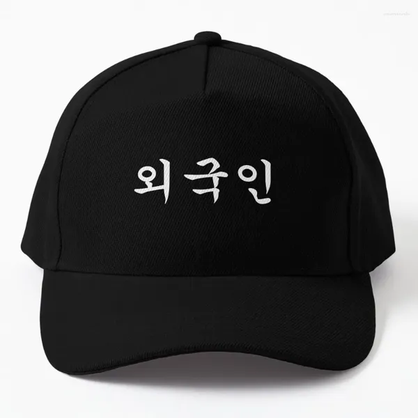 Cappellini Stranieri scritti in coreano Hangul Waegukin Korea Kdrama ???Berretto da baseball Cappello per bambini Cappelli da donna per il sole da uomo