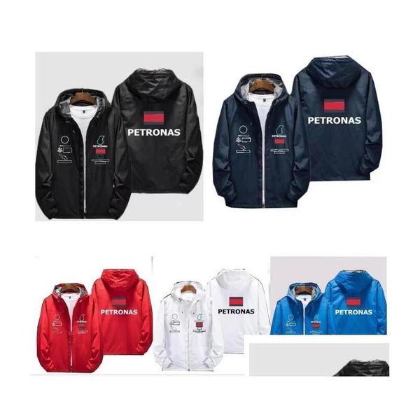 Motorradbekleidung Neue F1-Rennoveralls Herbst- und Winterjacke Warme Baumwollkleidung Drop Delivery Mobiles Motorräder Accessor Dhrde