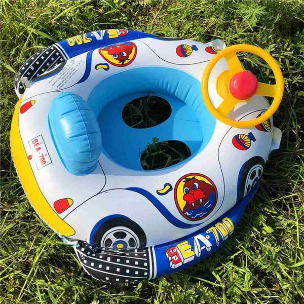 Diğer havuzlar spashg şişme çocuklar yüzme koltuğu pvc araba boynuz teknesi yüzen koltuk yüzüğü eğlenceli gözyaşına dayanıklı su oyuncakları havuz partisi oyunu yq240129