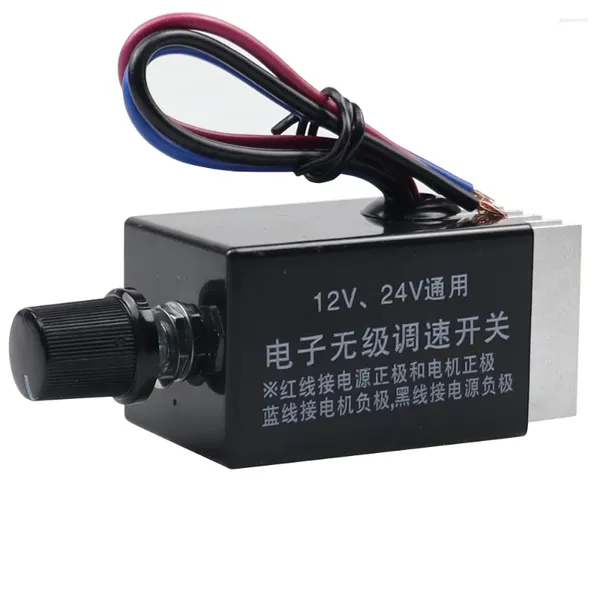 Controllo domestico intelligente DC 12V 24V PWM Regolatore di velocità del motore Interruttore Regolatore dimmer per riscaldatore di ventola per camion auto Sbrinatore