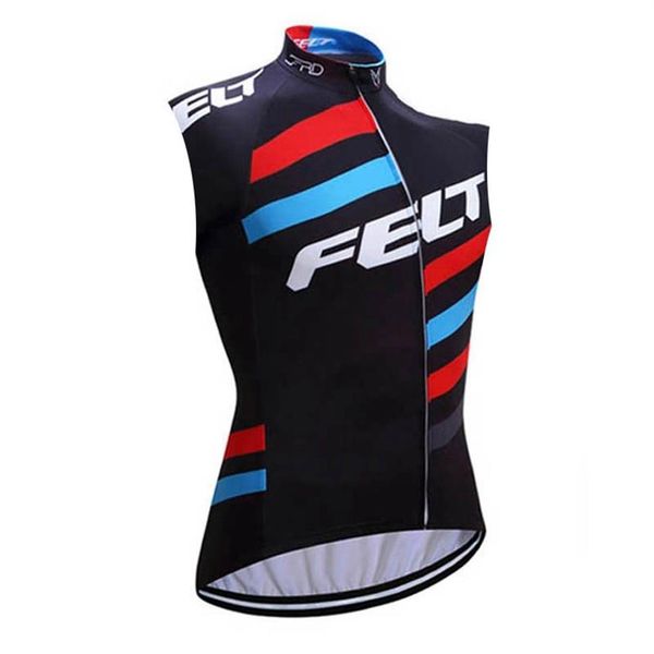 Equipe de feltro dos homens ciclismo sem mangas camisa mtb bicicleta topos estrada corrida colete esportes ao ar livre uniforme verão respirável camisas bicicleta ro2156