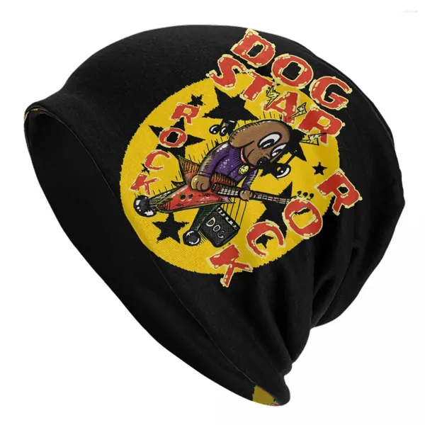 Berretti Dogstar Band Skullies Berretti Berretti Dog Play Guitar Cappello sottile Autunno Primavera Cappelli Bonnet Uomo Donna Hip Hop Berretto da sci