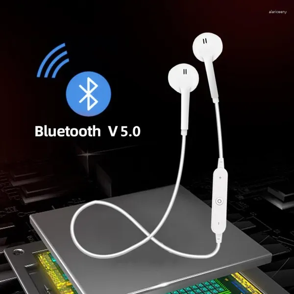 Spor Kablosuz Bluetooth Kulaklık Kulaklıkları Stereo Bas Müzik Earfons Oyunu Xiaomi için Mic ile