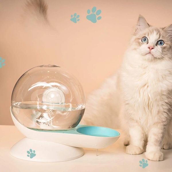 Кормушки для улиток, пузырьковый фонтан для кошек, автоматический диспенсер для воды для домашних животных для кошек, собак, большая емкость, поилки для кошек, товары для домашних животных