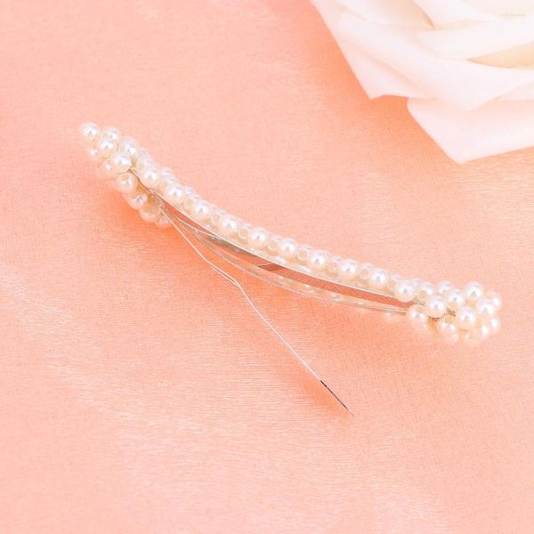 Bandane Highlights Fermagli per capelli con perle Accessori per clip da donna per donna Forma a goccia Taglia M (Bianco)