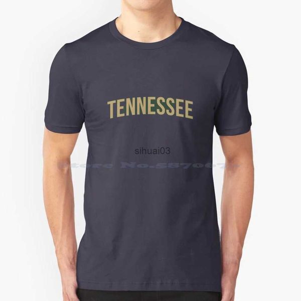 Homens camisetas Estado do Tennessee Camiseta 100% Algodão Tee Tennessean Home Aniversário Amor Mapa de Natal Bandeira EUA América Futebol Universidade