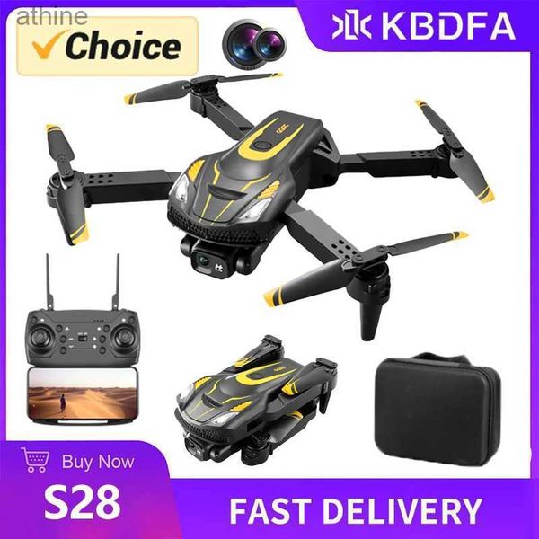 Drones KBDFA S28 Max Drone Bateria de voo de longo alcance Quadcopter 8K HD Dron Fotografia aérea Evitar obstáculos RC Helicóptero Brinquedo Presente YQ240129