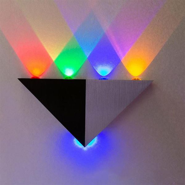 Lampade da parete a LED a triangolo 5W Applique Lampada a specchio Retroilluminazione Decorativa llight LED Corridoio luce di fondo lampada bar KTV room led spo191K