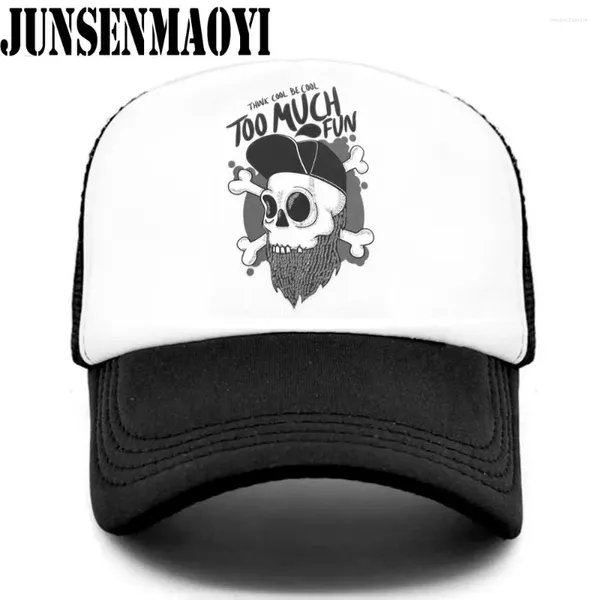 Cappellini da ballo per adulti Bambini Kid Hip-hop Trucker Cap Gioventù Divertente Scheletro RUDE Hip Hop Hiphop Street Culture Cool Skulls Summer Mesh