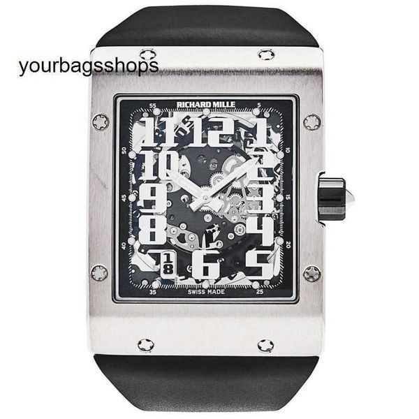Uhrwerk Uhr RM Armbanduhr Richarder Milles Armbanduhr RM016 Ultradünne Platin RM016 Herrenuhr