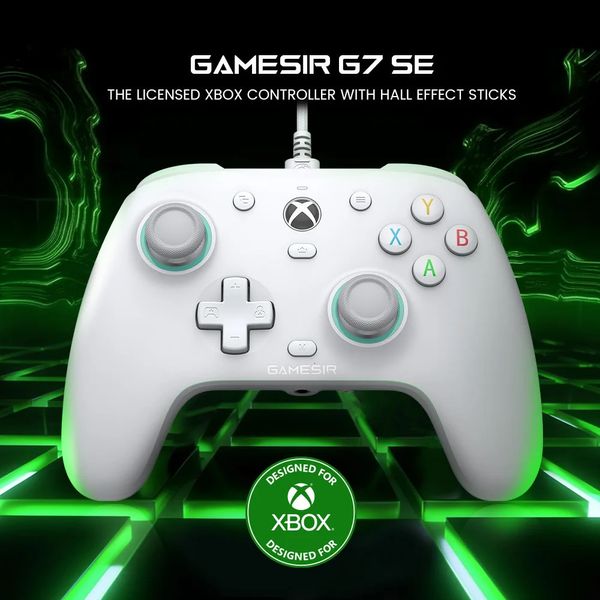 GameSir G7 SE Xbox Gaming Controller Gamepad com fio para Xbox Series X Xbox Series S Xbox One com joystick de efeito Hall 240119