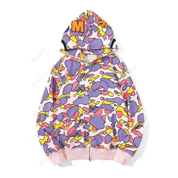 Essentialhoody Hoodie Shark Oyuncu Kadın Erkekler Siyah Kamuflaj Ceket Sarı Kapşonlu Kapüşonlu Sweatshirt Bapes Hoodie Sweater 331