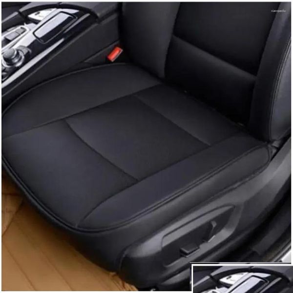 Capas de assento de carro Assento de carro Ers Ers Almofada Er Protetor Front Pad Mat Pu Couro Proteção Interior Acessórios Drop Delivery Mobiles M Dhehi