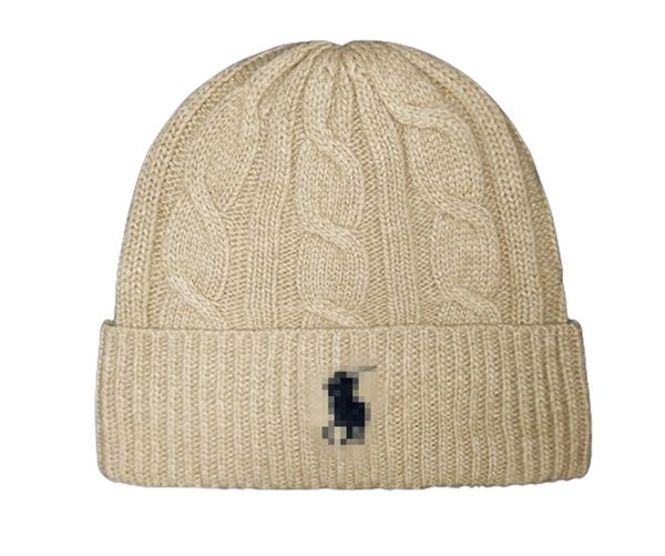 Buena calidad Nuevo diseñador Polo Beanie Unisex Otoño Invierno Gorros Sombrero de punto para hombres y mujeres Sombreros Deportes clásicos Gorras de calavera Señoras Casual l2