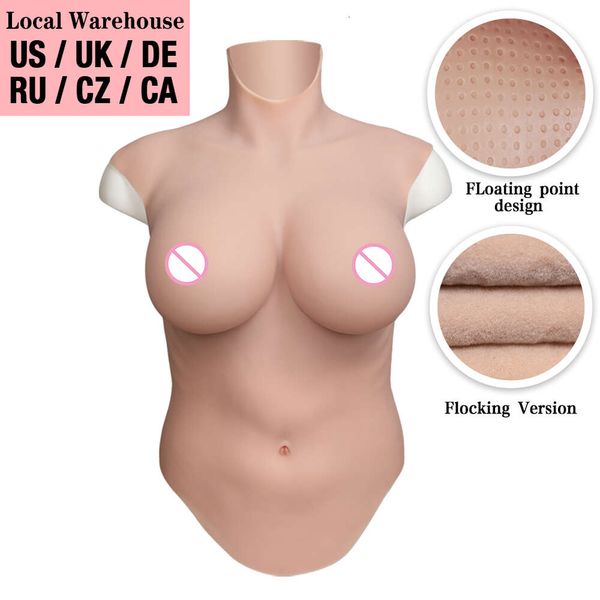 Acessórios para fantasias Acessórios para fantasias 7º peitoral de silicone de meio corpo sem óleo, peitos falsos, formas de mama para trans crossdresser menino para menina transgirl