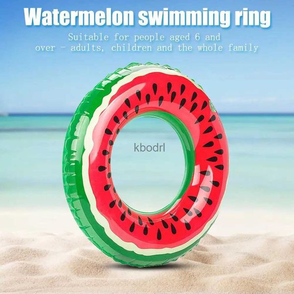 Outras piscinas SpasHG Watermelon Swim Ring Inflável Float Backyard Pool Float Circle para crianças adultas verão esportes aquáticos ao ar livre jogo YQ240129