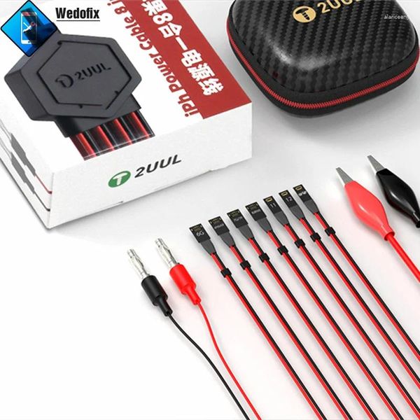 Set di utensili manuali professionali 2UUL Linea di avvio ultra morbida per IPhone 14 13 12 11 X 8 7 6 Cavo di prova alimentazione CC Tester della scheda madre del telefono