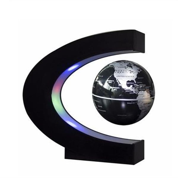 Globo a levitazione magnetica Luce notturna Mappa del mondo galleggiante Lampada a sfera Illuminazione fredda Decorazione per la casa per ufficio Lampada a globo terrestre343T