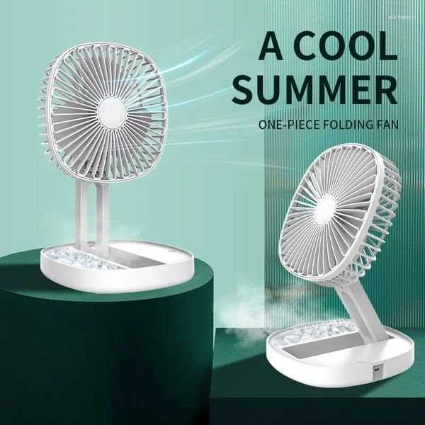 Desktop de verão montado na parede mini pequeno ventilador dobrável recarregável elétrico USB Amping