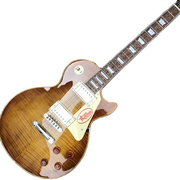 Loja personalizada, feita na China, guitarra elétrica padrão LP de alta qualidade, hardware cromado, escala de jacarandá, frete grátis