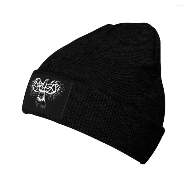 Beralar Unisex Beanie Oranssi Pazuzu Band Aksesuarları Kış Sıcak Kafatası Örme Şapka Kapağı Beanies Kafatasları