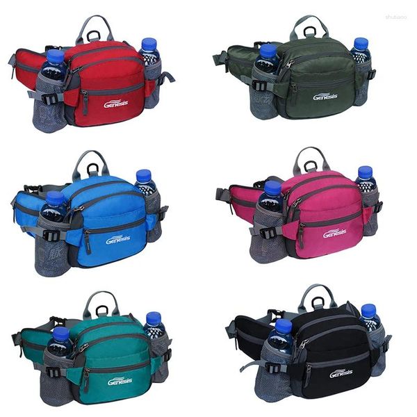 Sacos de cintura impermeável ao ar livre bodypack multi-funcional garrafa de água viagem montanhismo esportes para homens e mulheres sacola