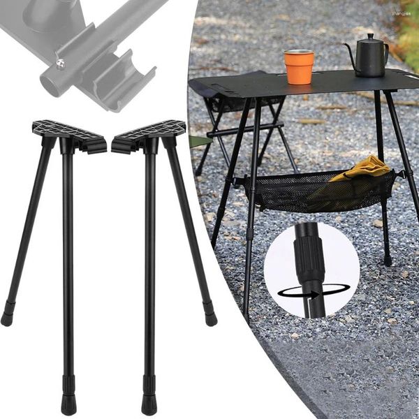 Camp Furniture Klappbare Camping-Tischbeine aus Metall, faltbar, höhenverstellbar, Kaffeeausrüstung, Outdoor-Reisen