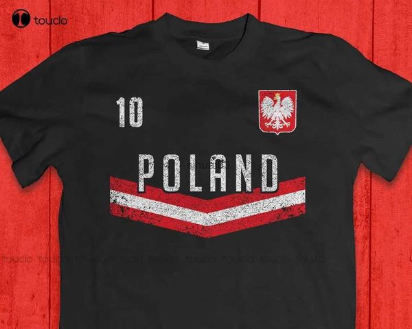 Homens camisetas Polônia camisa de futebol personalizado polska futebol camisa dyngus dia presente personalizado aldult adolescente unisex impressão digital camisetas