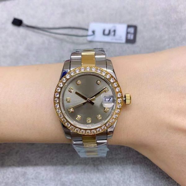 U1 Top AAA Orologi da donna Cristallo di zaffiro Meccanico automatico 69178 Orologi Datejust di alta qualità Jubilee Orologio da donna con lunetta in oro rosso con diamanti 26mm Montre De Luxe 0550