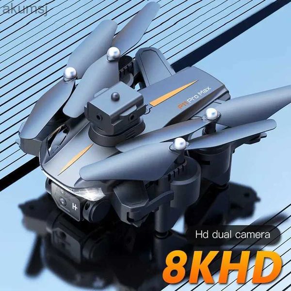 Drone P11S 8K Profesyonel İnsansız Hava Araç Çift Kamera Optik Akış Konumlandırma ve Dört Yollu Engel Kaçınma Drone Oyuncak Hediyesi YQ240129