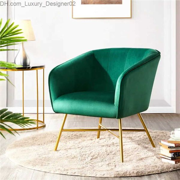 Andere Möbel Velvet Club Accent Chair Green Lounge Chair Sofa Set Wohnzimmermöbel Q240129