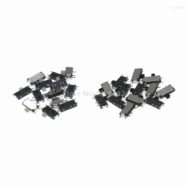 Plafoniere 100 pezzi Mini Smd Smt MSK-12C02 Interruttore TOGGLE 7pin 1P2T Interruttori a scorrimento On/OFF PER MP3 MP4