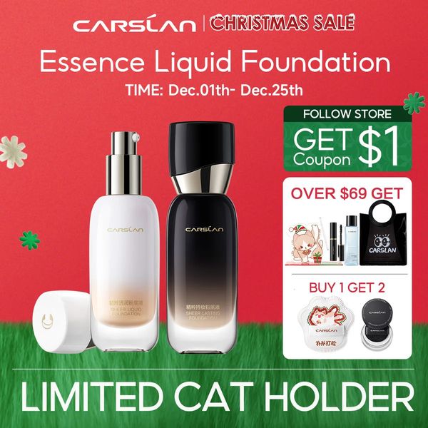 CARSLAN Professional Essence Face Liquid Foundation Cream Concealer Longlasting Moisturizing Base Makeup Cosmetics 240124