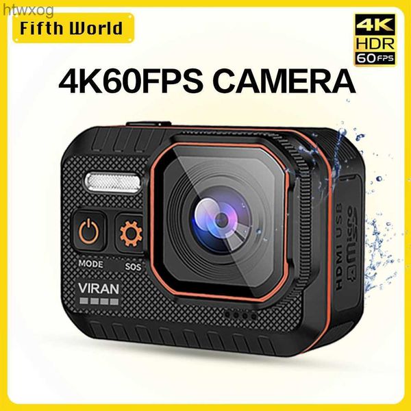 Sport-Action-Videokameras VIRAN Action-Kamera 4K60FPS WiFi-Fernbedienung 30 m wasserdicht 170 Weitwinkel-Action-Kamera Dash Cam Go Sportkamera pro YQ240129