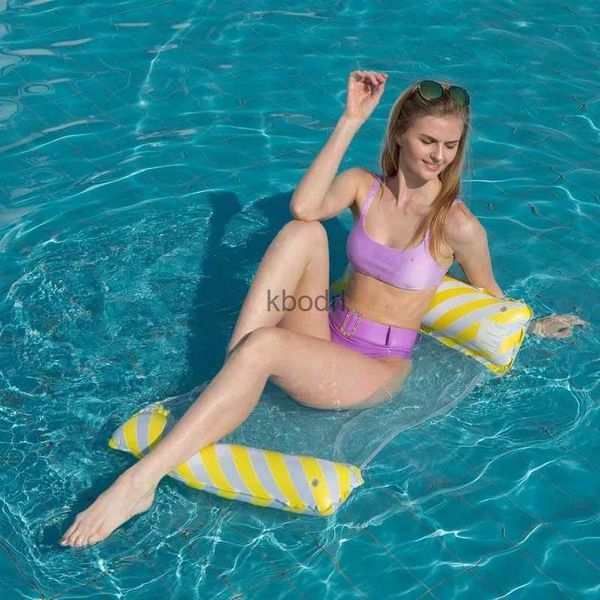 Altre piscine SpasHG Acqua Amaca Poltrona gonfiabile Materasso galleggiante Anello da nuoto Piscina Party Toy Lounge Bed per il nuoto YQ240129