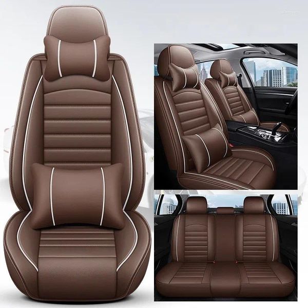 Чехлы на автомобильные сиденья, универсальные кожаные чехлы «все включено» для Volvo S60L S90/XC60/XC90/V50/V60/XC40/CX70, защита автоаксессуаров