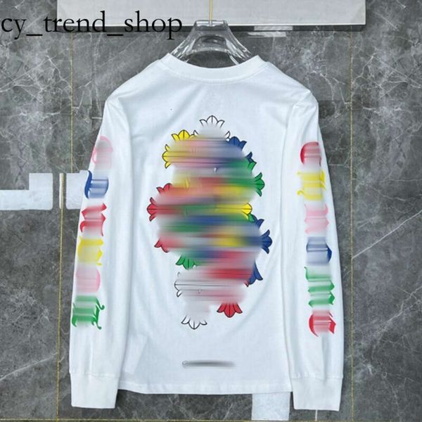 Designer Sweat à capuche Chrome Sweat à capuche T-shirts Classics Marque Manches longues Hauts de haute qualité T-shirts Casual Loose Street Horseshoe Cross Print Ras du cou Chrime Heart Sweat à capuche 17