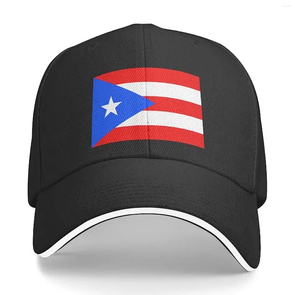 Bonés de bola bandeira de Porto Rico unissex boné de beisebol serve para homens mulheres ajustável pai chapéu sanduíche bill