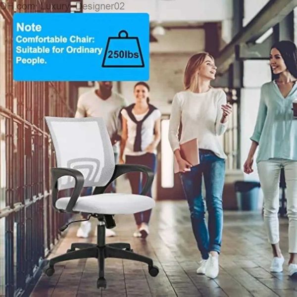 Altri mobili Spedizione gratuita Sedia da ufficio Sedia da ufficio per casa Sedia da scrivania ergonomica Mesh Computer con supporto lombare Braccioli Sedie girevoli Q240130